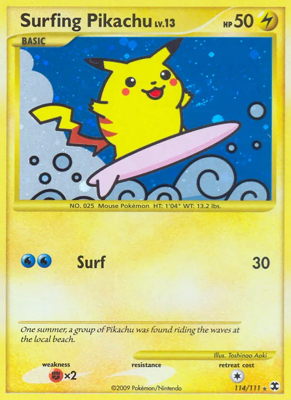 Surfing Pikachu (Rising Rivals #114/111)