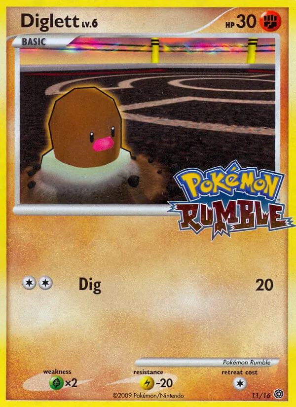 Diglett (Pokémon Rumble #11/16)