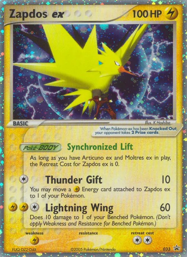 Zapdos ex (Nintendo Black Star Promos #033)