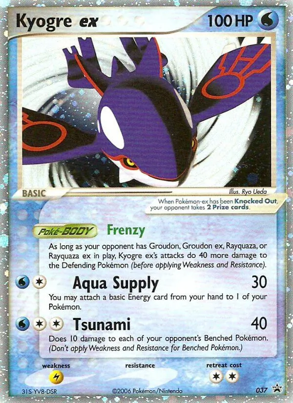 Kyogre ex (Nintendo Black Star Promos #037)