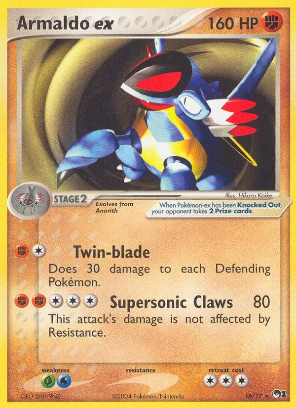 Armaldo ex (POP Series 1 #16/17)