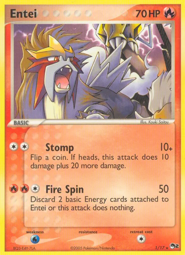 Entei (POP Series 2 #1/17)