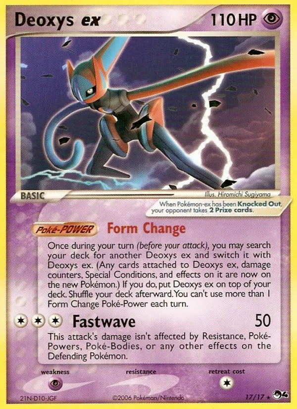 Deoxys ex (POP Series 4 #17/17)