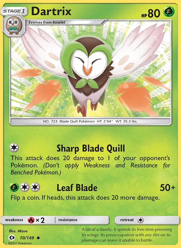 Dartrix (Sun & Moon #10/149)