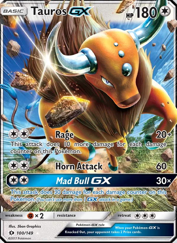 Tauros GX (Sun & Moon #100/149)