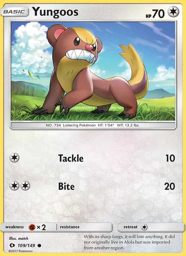 Yungoos (Sun & Moon #109/149)