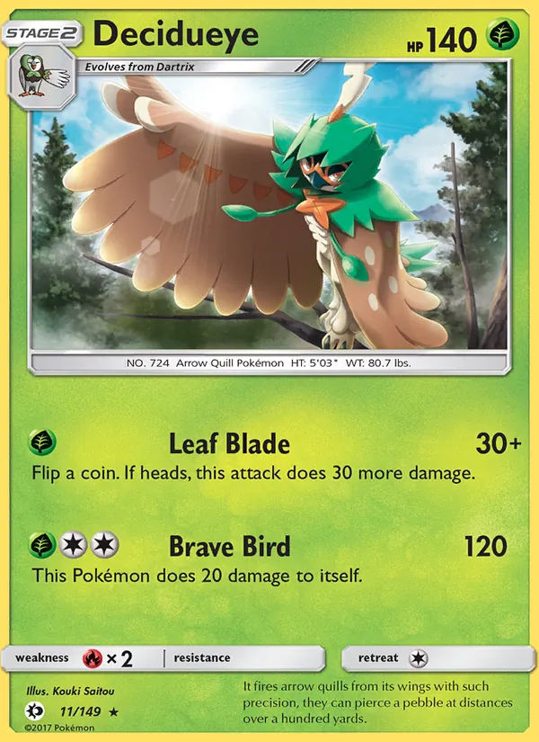 Decidueye (Sun & Moon #11/149)