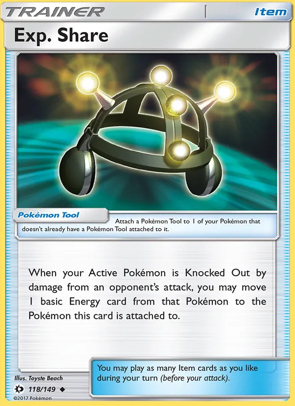 Exp. Share (Sun & Moon #118/149)