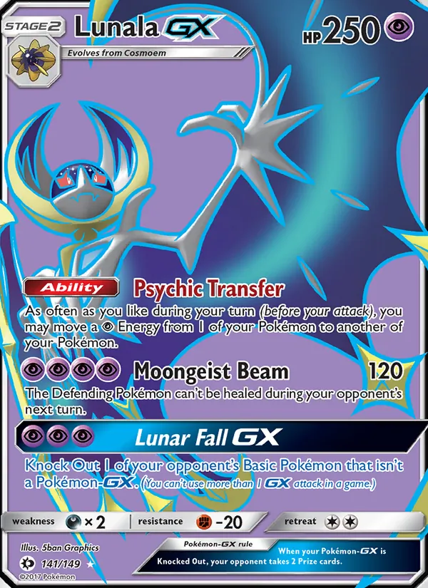 Lunala GX (Sun & Moon #141/149)