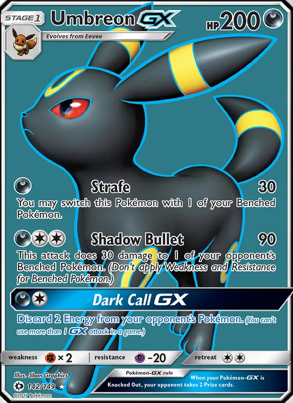 Umbreon GX (Sun & Moon #142/149)