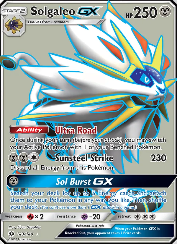 Solgaleo GX (Sun & Moon #143/149)
