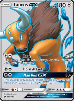 Tauros GX (Sun & Moon #144/149)
