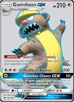 Gumshoos GX (Sun & Moon #145/149)