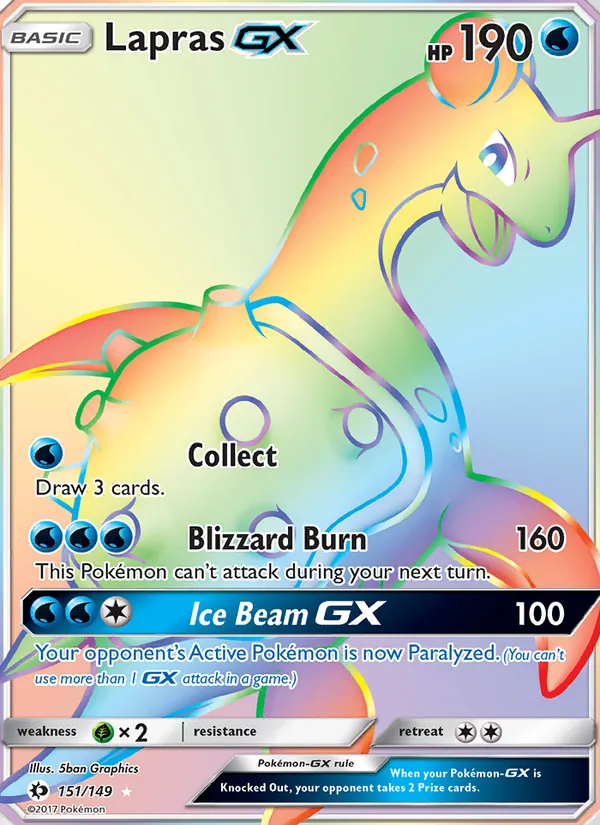 Lapras GX (Sun & Moon #151/149)
