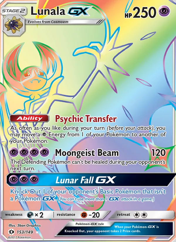 Lunala GX (Sun & Moon #153/149)