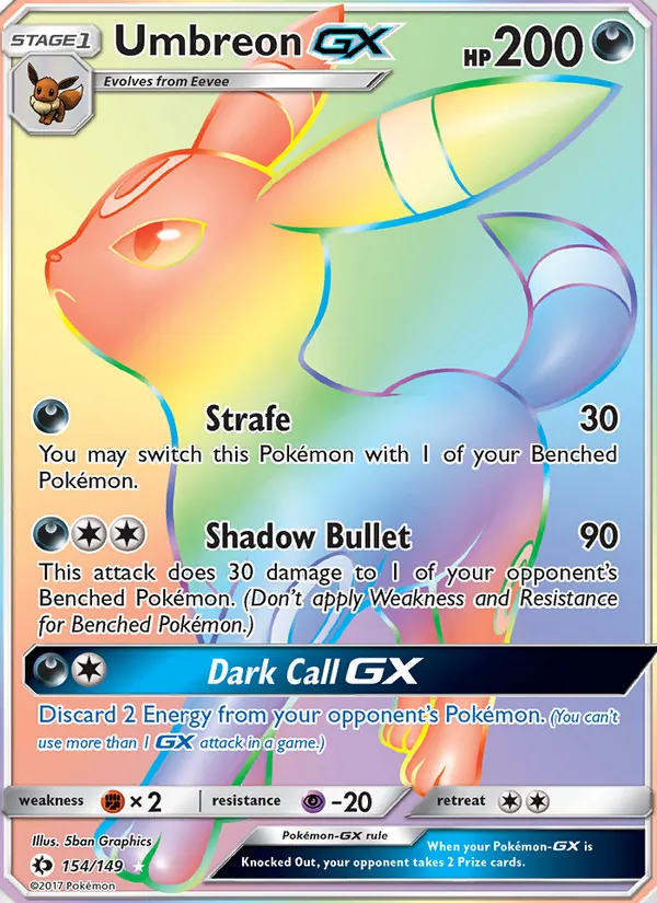 Umbreon GX (Sun & Moon #154/149)