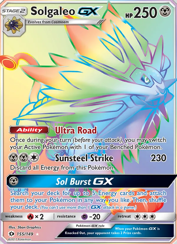 Solgaleo GX (Sun & Moon #155/149)