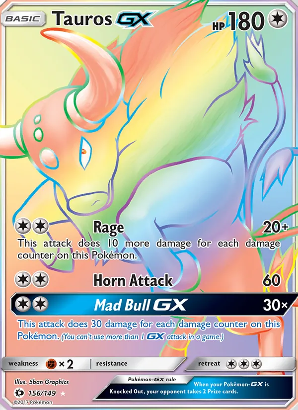 Tauros GX (Sun & Moon #156/149)