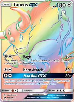 Tauros GX (Sun & Moon #156/149)