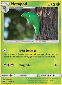 Metapod (Sun & Moon #2/149)