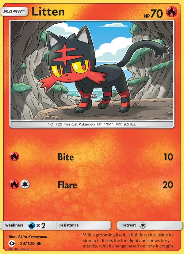 Litten (Sun & Moon #24/149)
