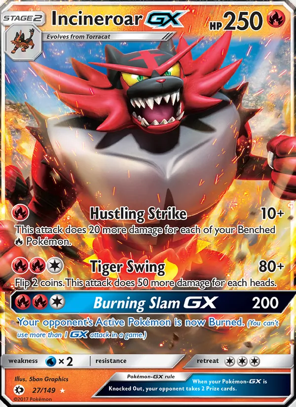 Incineroar GX (Sun & Moon #27/149)