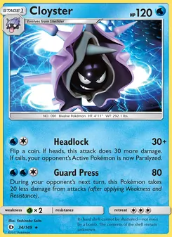Cloyster (Sun & Moon #34/149)