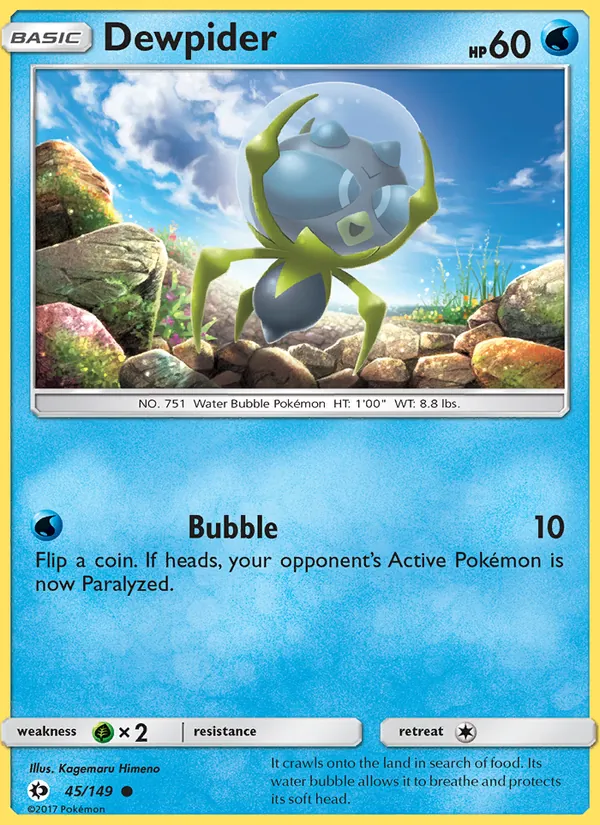 Dewpider (Sun & Moon #45/149)