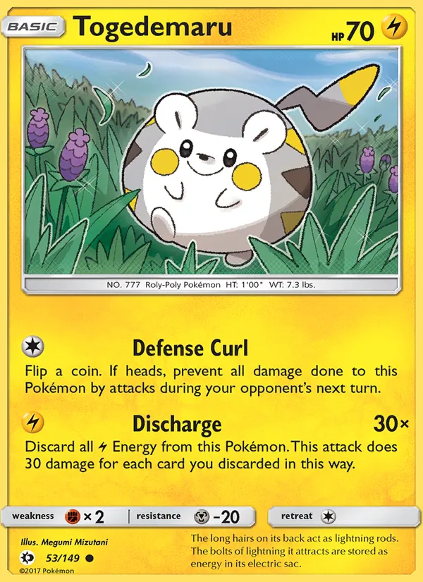 Togedemaru (Sun & Moon #53/149)