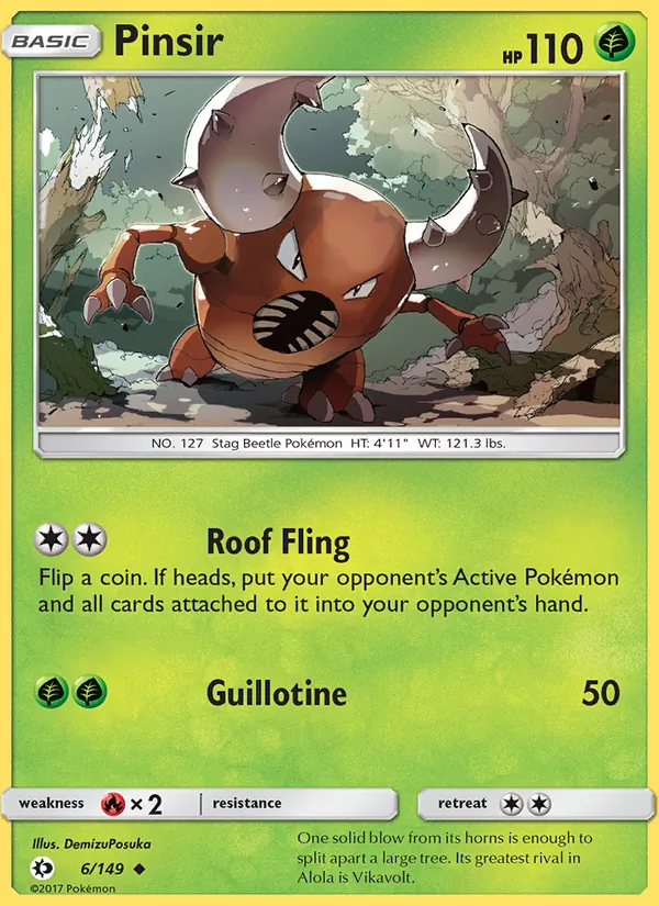 Pinsir (Sun & Moon #6/149)