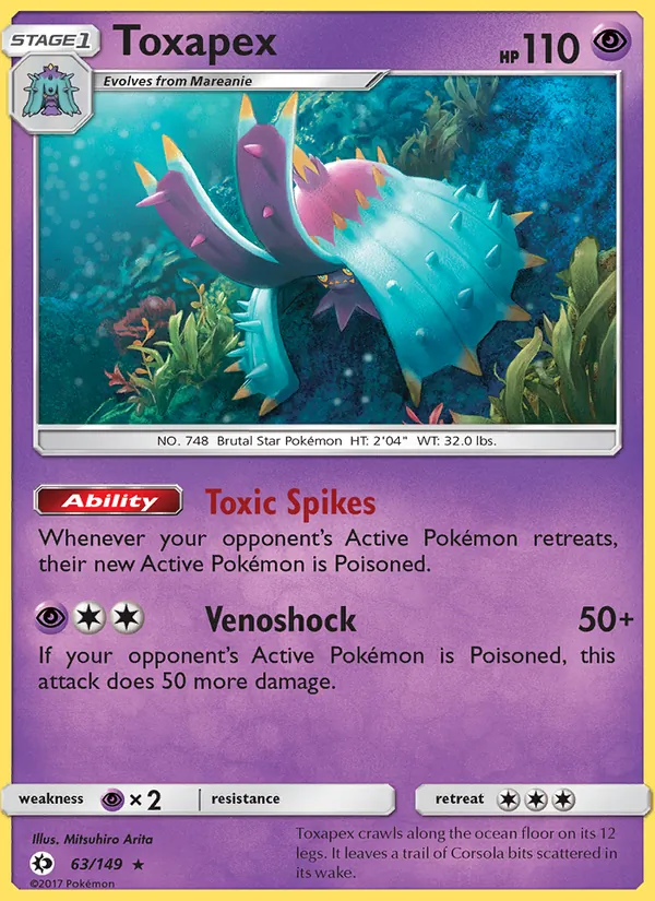 Toxapex (Sun & Moon #63/149)