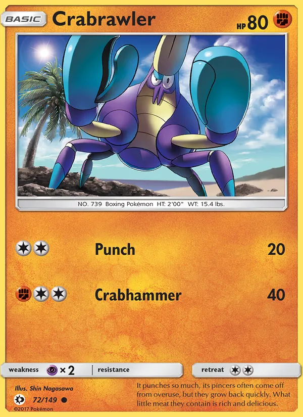 Crabrawler (Sun & Moon #72/149)