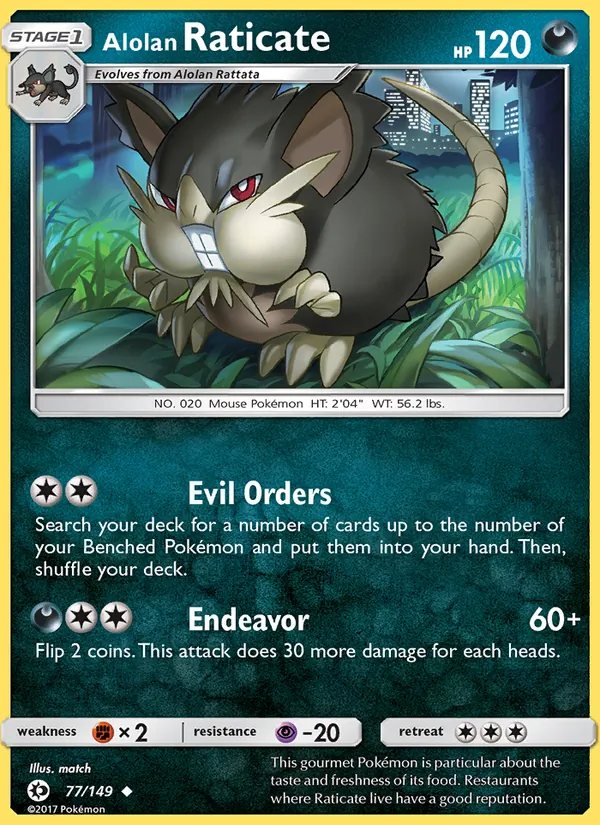 Alolan Raticate (Sun & Moon #77/149)