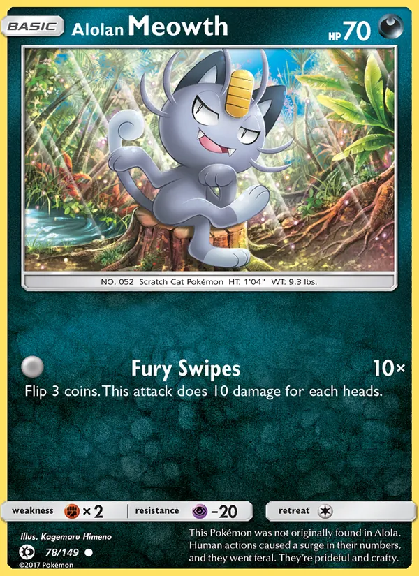Alolan Meowth (Sun & Moon #78/149)
