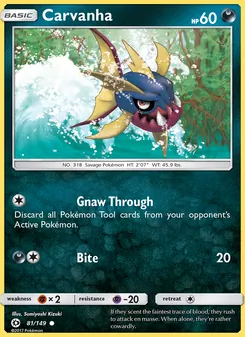 Carvanha (Sun & Moon #81/149)