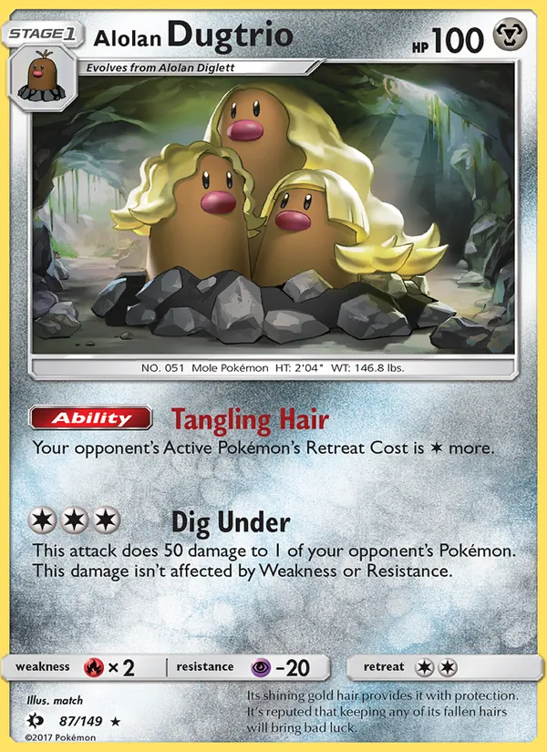 Alolan Dugtrio (Sun & Moon #87/149)