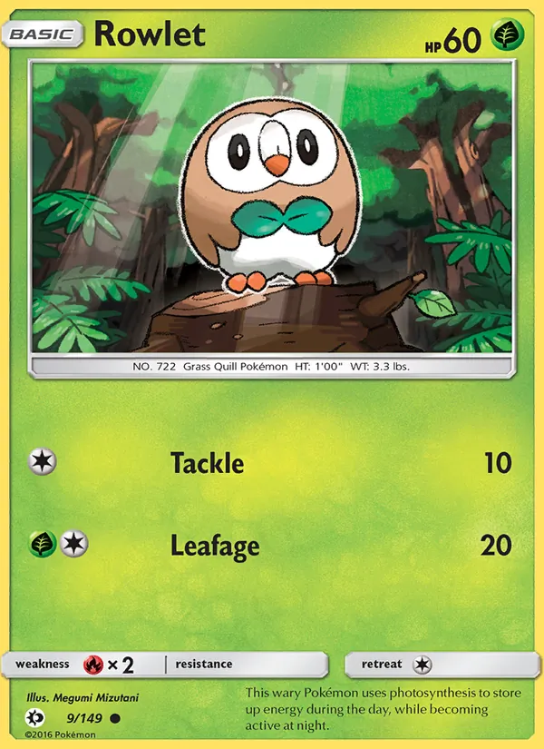 Rowlet (Sun & Moon #9/149)