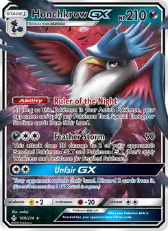 Honchkrow GX (Unbroken Bonds #109/214)