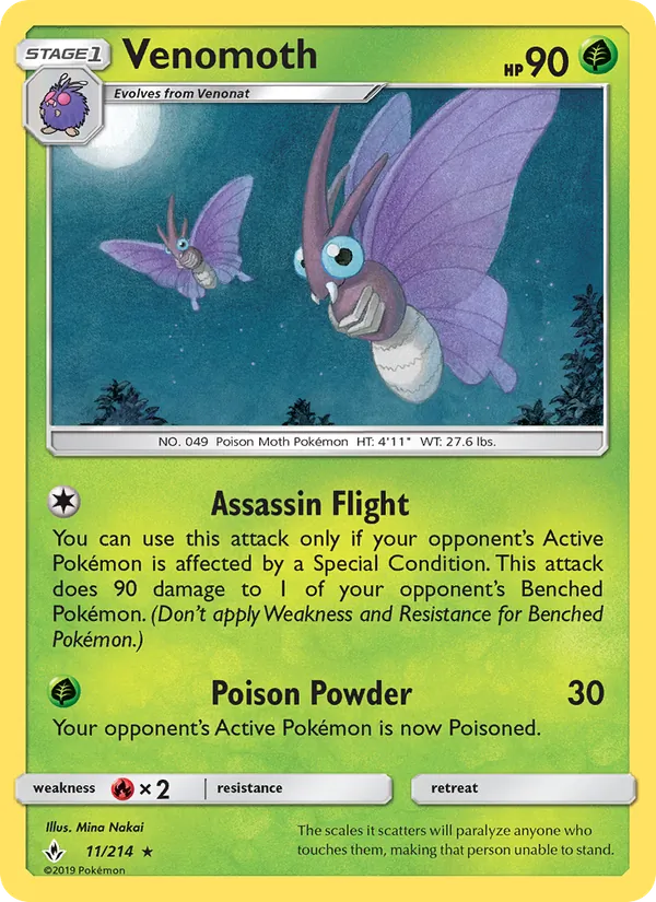 Venomoth (Unbroken Bonds #11/214)