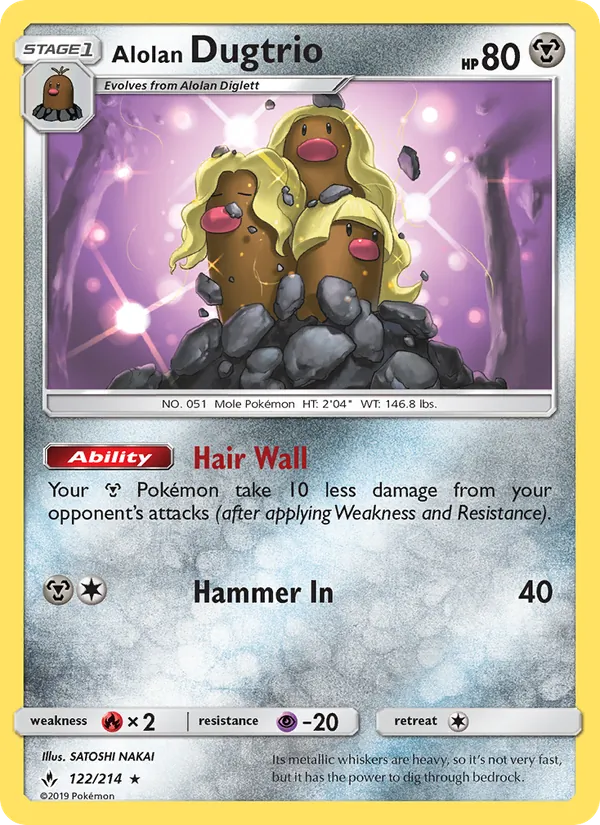 Alolan Dugtrio (Unbroken Bonds #122/214)