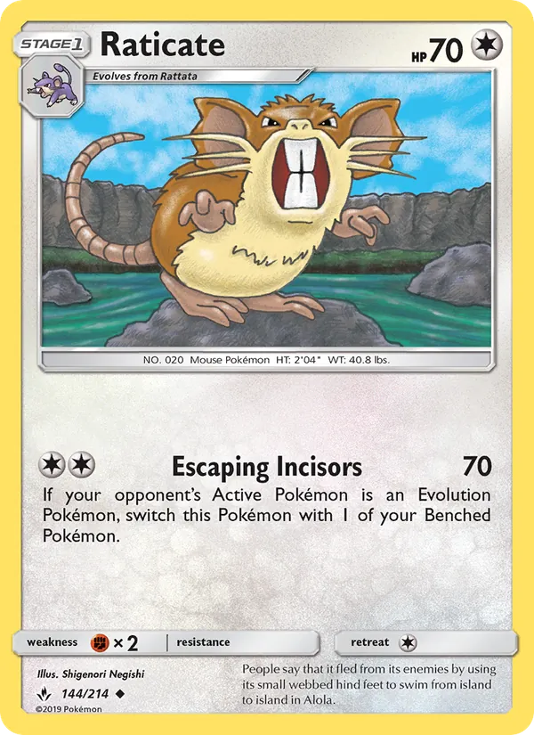 Raticate (Unbroken Bonds #144/214)