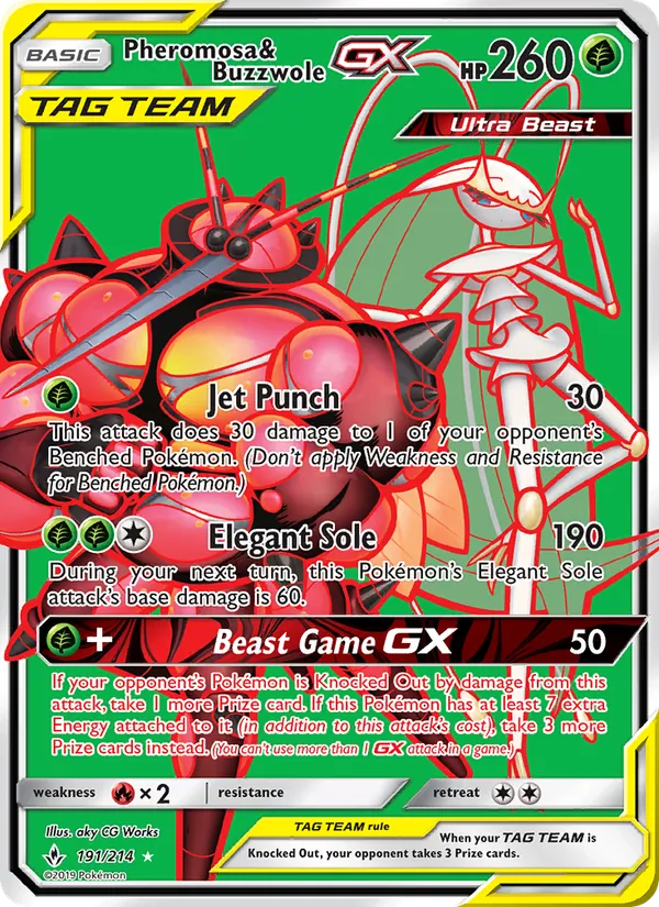 Pheromosa & Buzzwole GX (Unbroken Bonds #191/214)