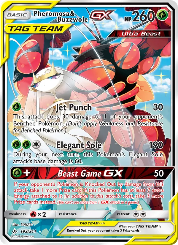 Pheromosa & Buzzwole GX (Unbroken Bonds #192/214)