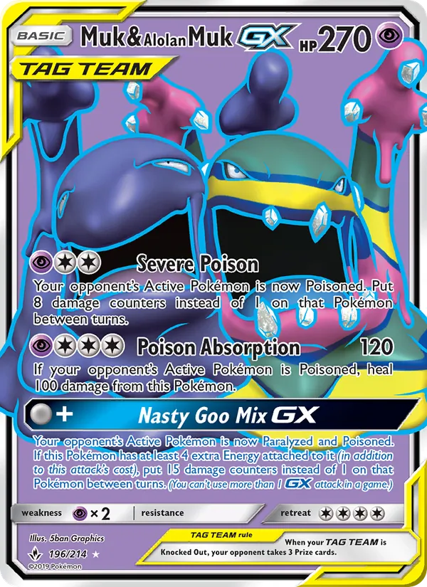 Muk & Alolan Muk GX (Unbroken Bonds #196/214)