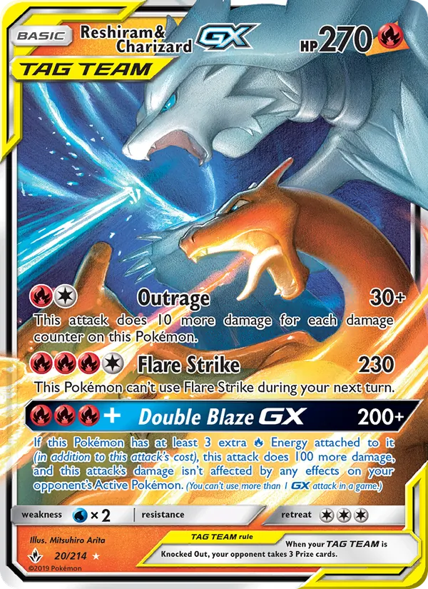 Reshiram & Charizard GX (Unbroken Bonds #20/214)