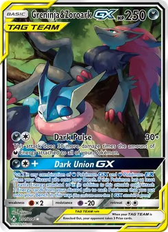 Greninja & Zoroark GX (Unbroken Bonds #201/214)