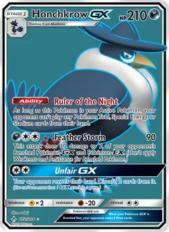 Honchkrow GX (Unbroken Bonds #202/214)