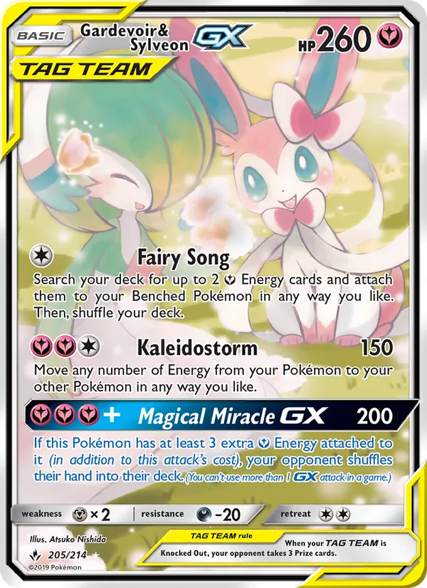 Gardevoir & Sylveon GX (Unbroken Bonds #205/214)