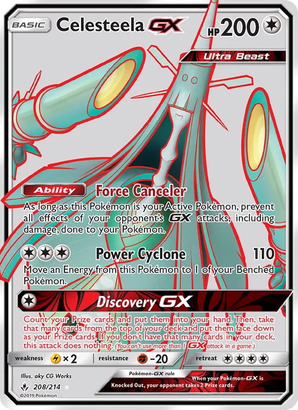 Celesteela GX (Unbroken Bonds #208/214)