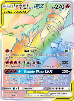 Reshiram & Charizard GX (Unbroken Bonds #217/214)